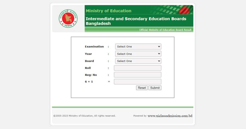 education-board-result-2024-marksheet-with-number-xi-class-admission