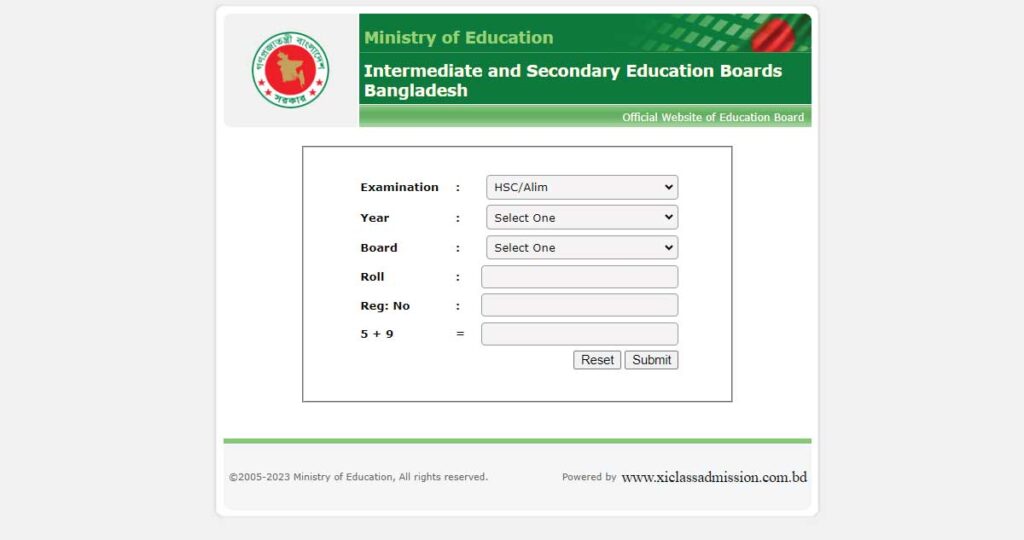 Education Board Result