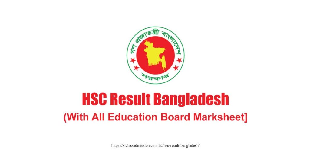 HSC Result 2024 Bangladesh with Marksheet XI Class Admission System