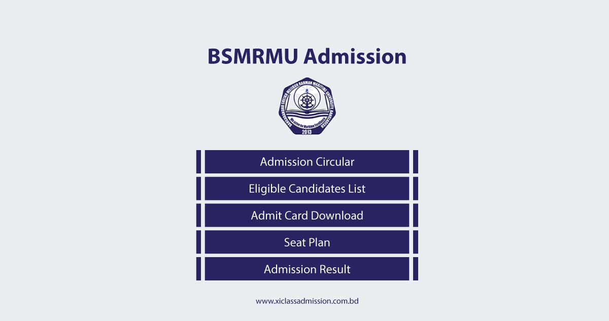 BSMRMU Admission