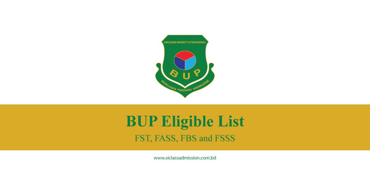 BUP Eligible List