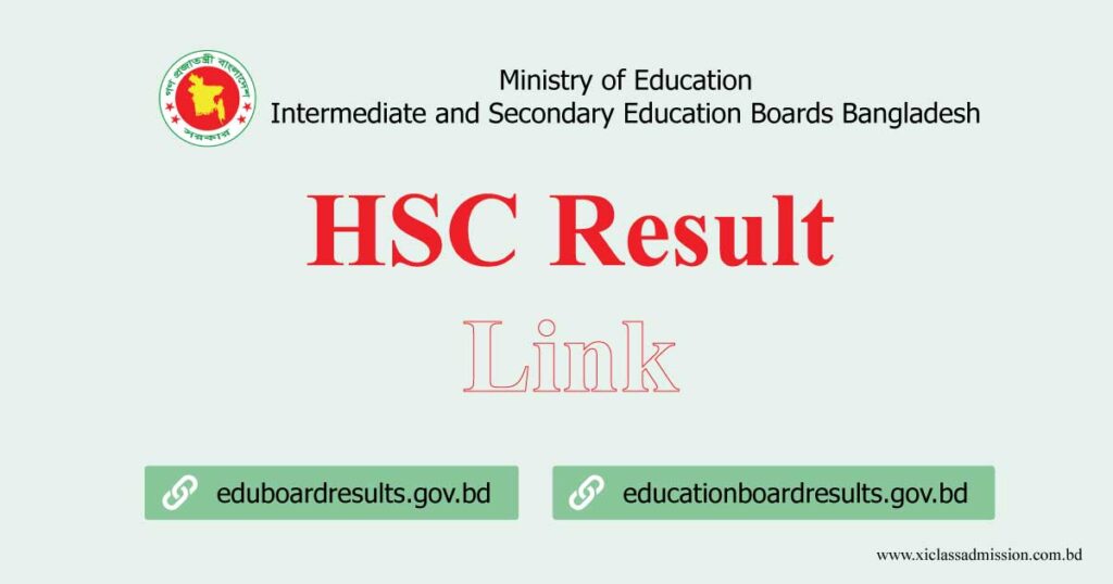 HSC Result 2024 Link eduboardresults gov bd XI Class Admission System