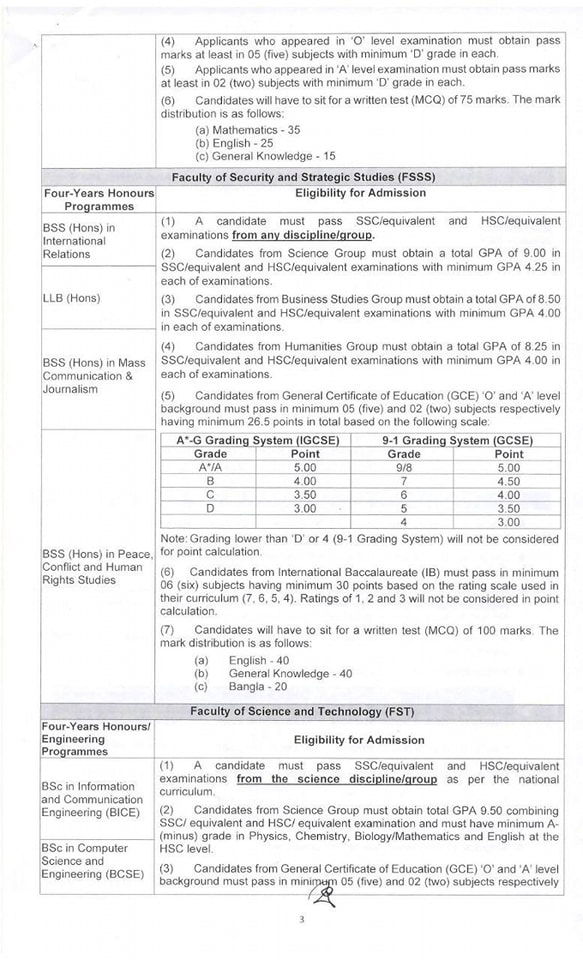 BUP Admission Admit Card 2024-2025 Download - XI Class Admission System