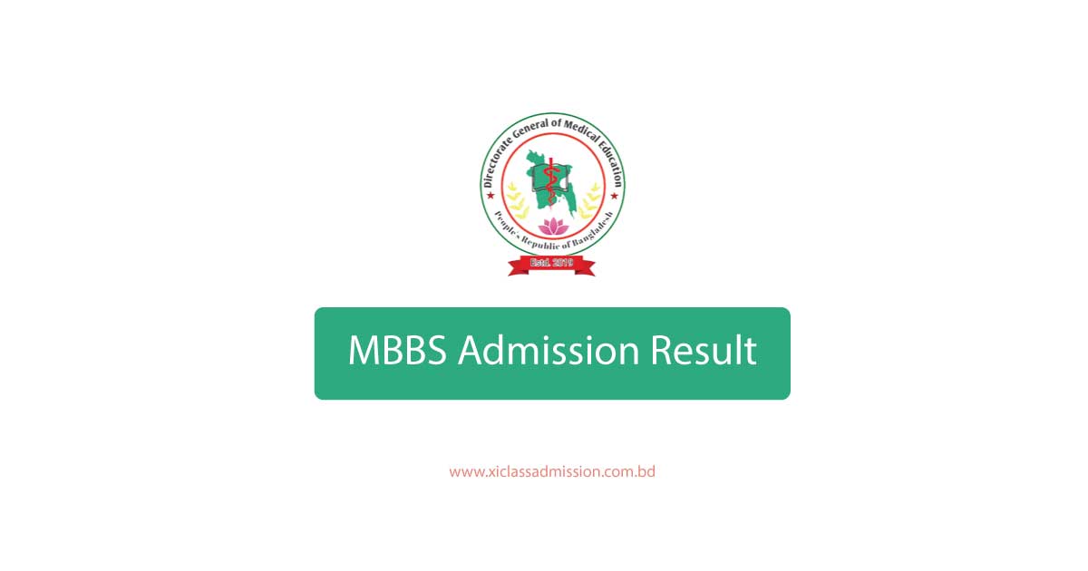 MBBS Admission Result